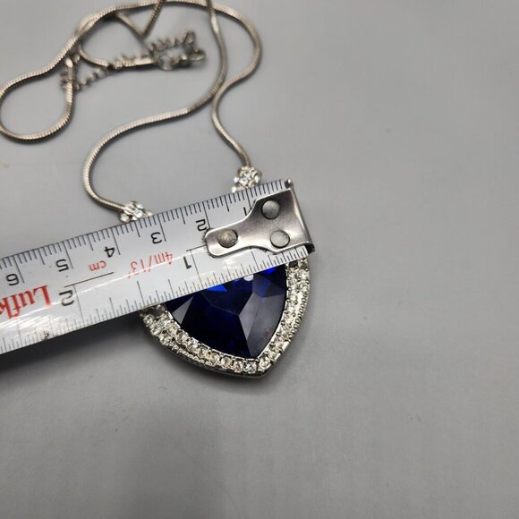 Titanic Necklace Heart of the Ocean 10K RGF - Picture 8 of 13